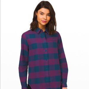 Lululemon Plaid Shirt